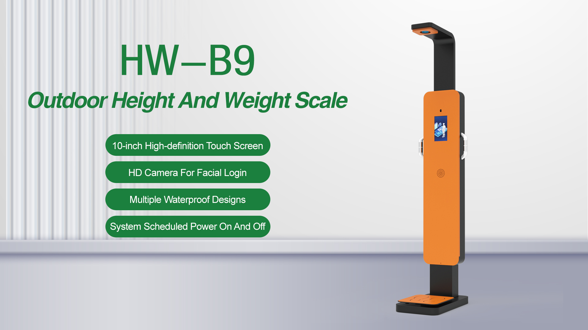 B9 Waterproof height Weight Scale