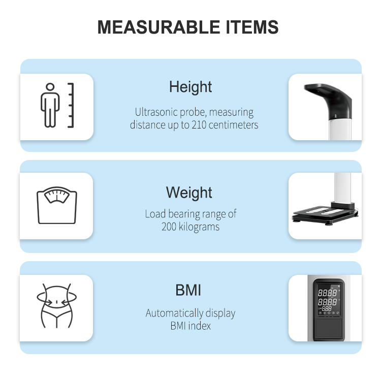 HW-200 Ultrasonic Height and Weight Scale