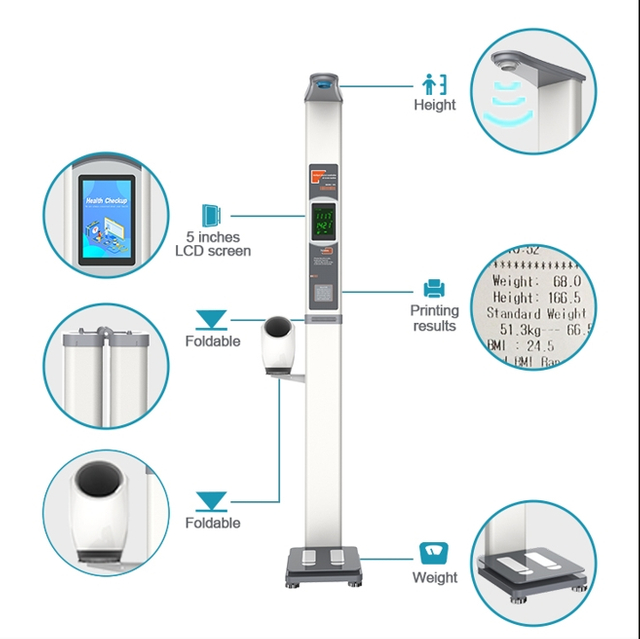 HW-700B ultrasonic height weight blood pressure measuring instrument
