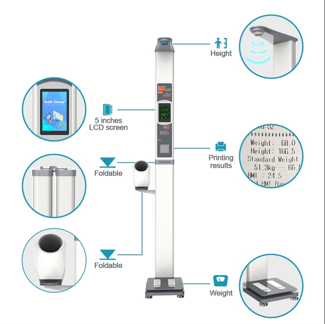 HW-700B ultrasonic height weight blood pressure measuring instrument