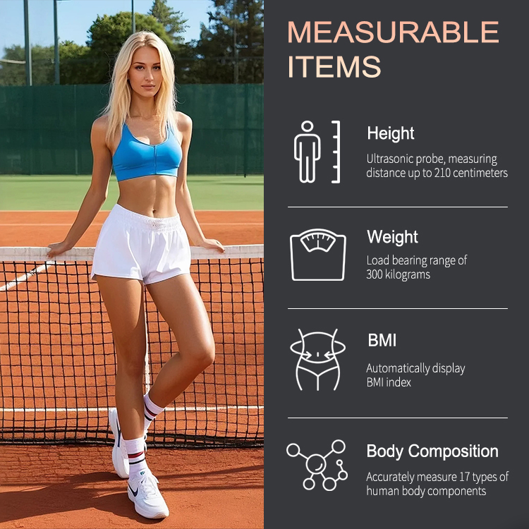 HW-B9 Waterproof Height Weight Fat Scale