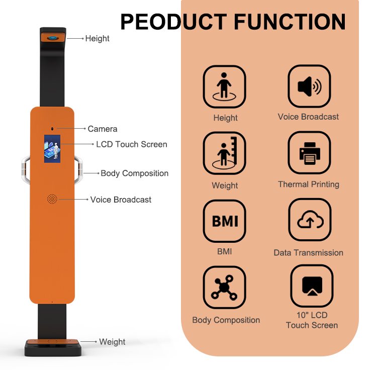 HW-B9 Waterproof Height Weight Fat Scale