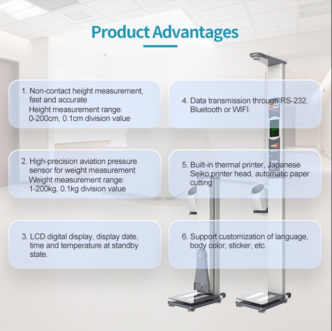 HW-700B ultrasonic height weight blood pressure measuring instrument
